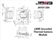 Módulo sin enfriar de la toma de imágenes térmica de LWIR, módulo de la cámara de la toma de imágenes térmica de la voz 384x288